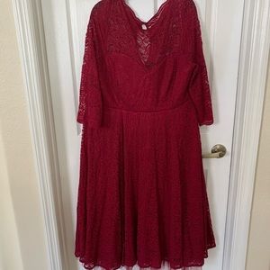 Red Lace Torrid Special Occasion Dress